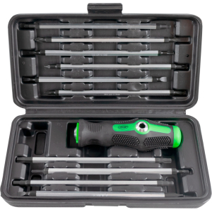 54034 VALIGETTA ATTREZZI DA 216 PEZZI + 53010 SET CACCIAVITI 20 IN 1 + CAPPELLO