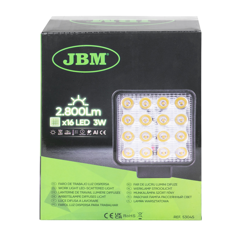 FARO LED DA 2800LM - QUADRATO - immagine 2