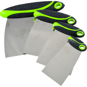 KIT DI 4 SPATOLE DI ACCIAIO