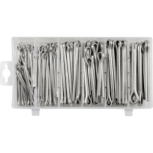 ASSORTIMENTO DI COPPIGLIE IN ACCIAIO INOX – 144 PZ