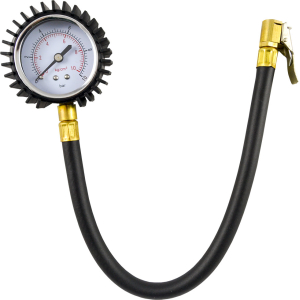 MANOMETRO CON TUBO FLESSIBILE PER GOMME (0-10BAR)