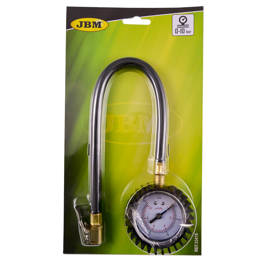 MANOMETRO CON TUBO FLESSIBILE PER GOMME (0-10BAR) - immagine 2