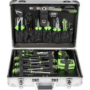 SET DI UTENSILI DA 109 PEZZI IN ALLUMINIO CON BUSSOLE DA 1/4" E 1/2" – FINITURA ZINCATA