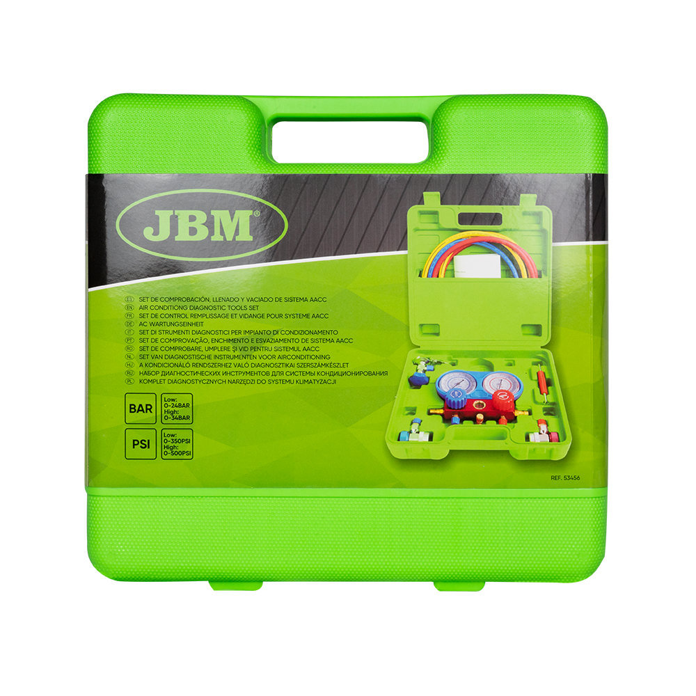 SET DI VERIFICA, RIEMPIMENTO E SVUOTAMENTO PER SISTEMI A/C - COMPATIBILE CON R134A - immagine 4
