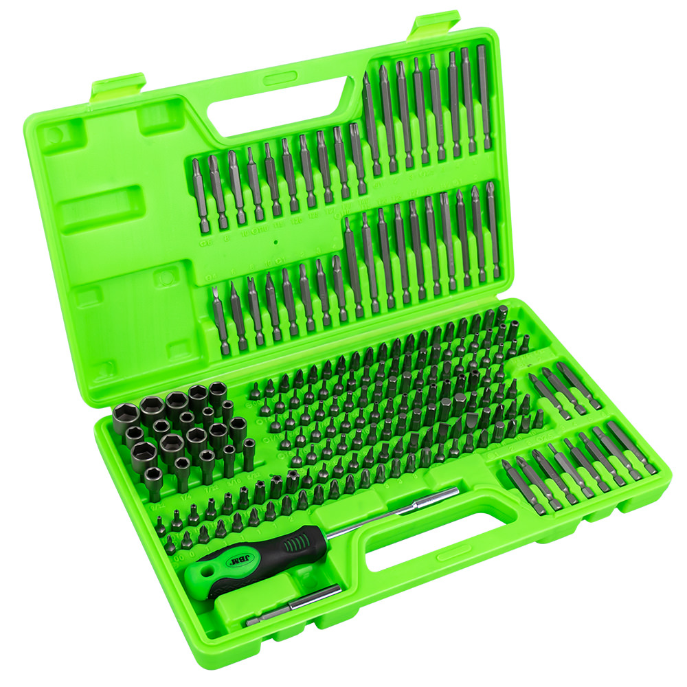 VALIGETTA DI 208 PEZZI CON INSERTI 1/4" E ADATTATORE PER CACCIAVITE - immagine 2
