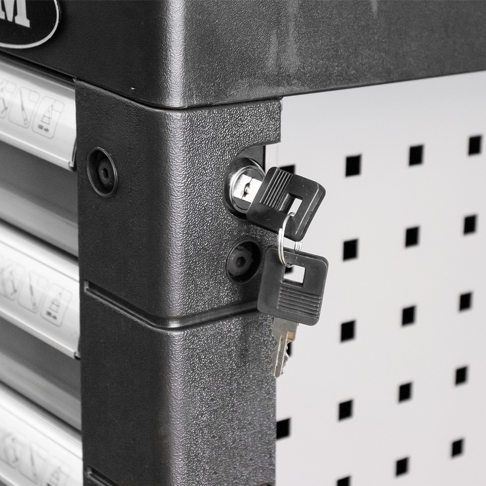 CARRELLO PORTA ATTREZZI A 7 CASSETTI GRIGIO - ALLESTITO - immagine 3