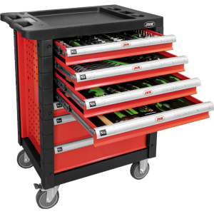 CARRELLO PORTA ATTREZZI A 7 CASSETTI ROSSO - ALLESTITO
