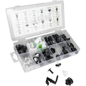 ASSORTIMENTO DI 79 PZ. CLIP PER PANNELLI PORTA/MODANATURA/TAPPEZZATURA VAG/SEAT/SKODA