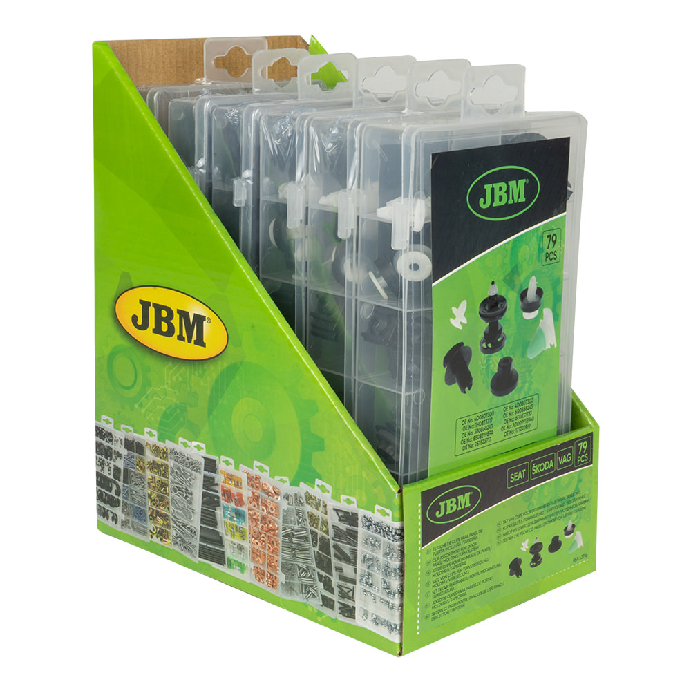 ASSORTIMENTO DI 79 PZ. CLIP PER PANNELLI PORTA/MODANATURA/TAPPEZZATURA VAG/SEAT/SKODA - immagine 2