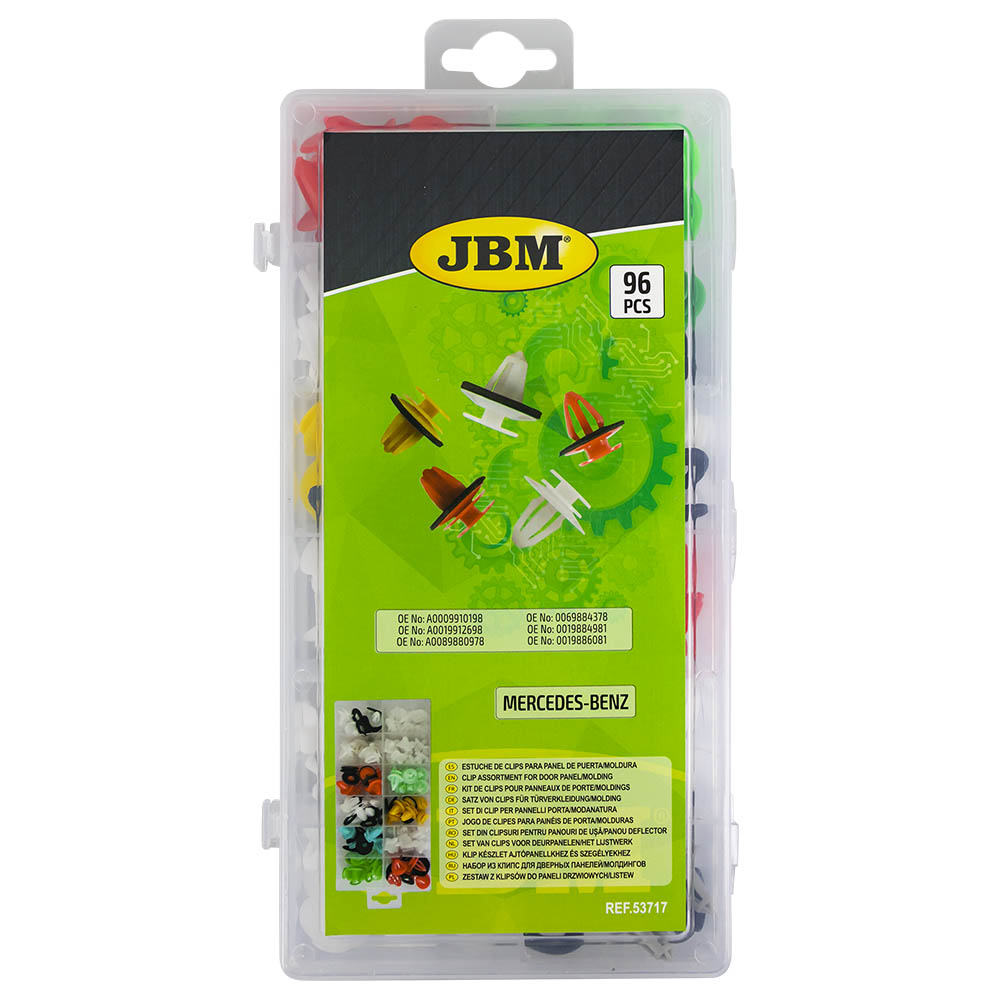 ASSORTIMENTO DI 96 PZ. CLIP PER PANNELLI PORTA/MODANATURA MERCEDES-BENZ - immagine 3