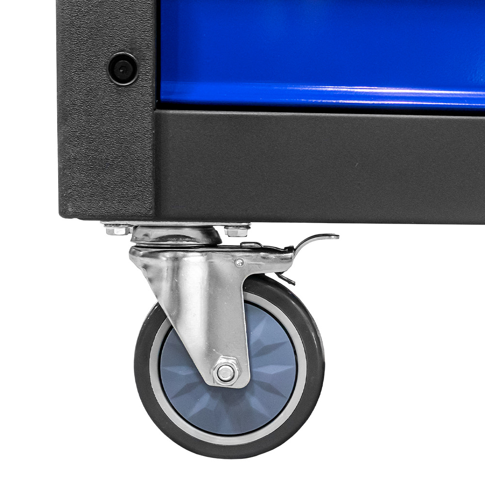 CARRELLO CON 7 CASSETTI BLU - VUOTO - immagine 4