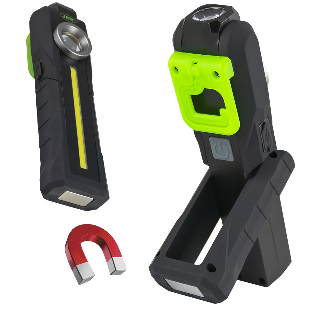 MINI LAMPADA LED CON BASE ARTICOLATA MAGNETICA - 300LM