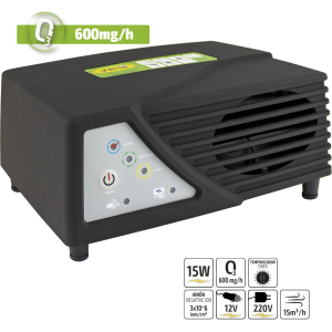 GENERATORE PORTATILE DI OZONO 600MG/H (12V/220V)