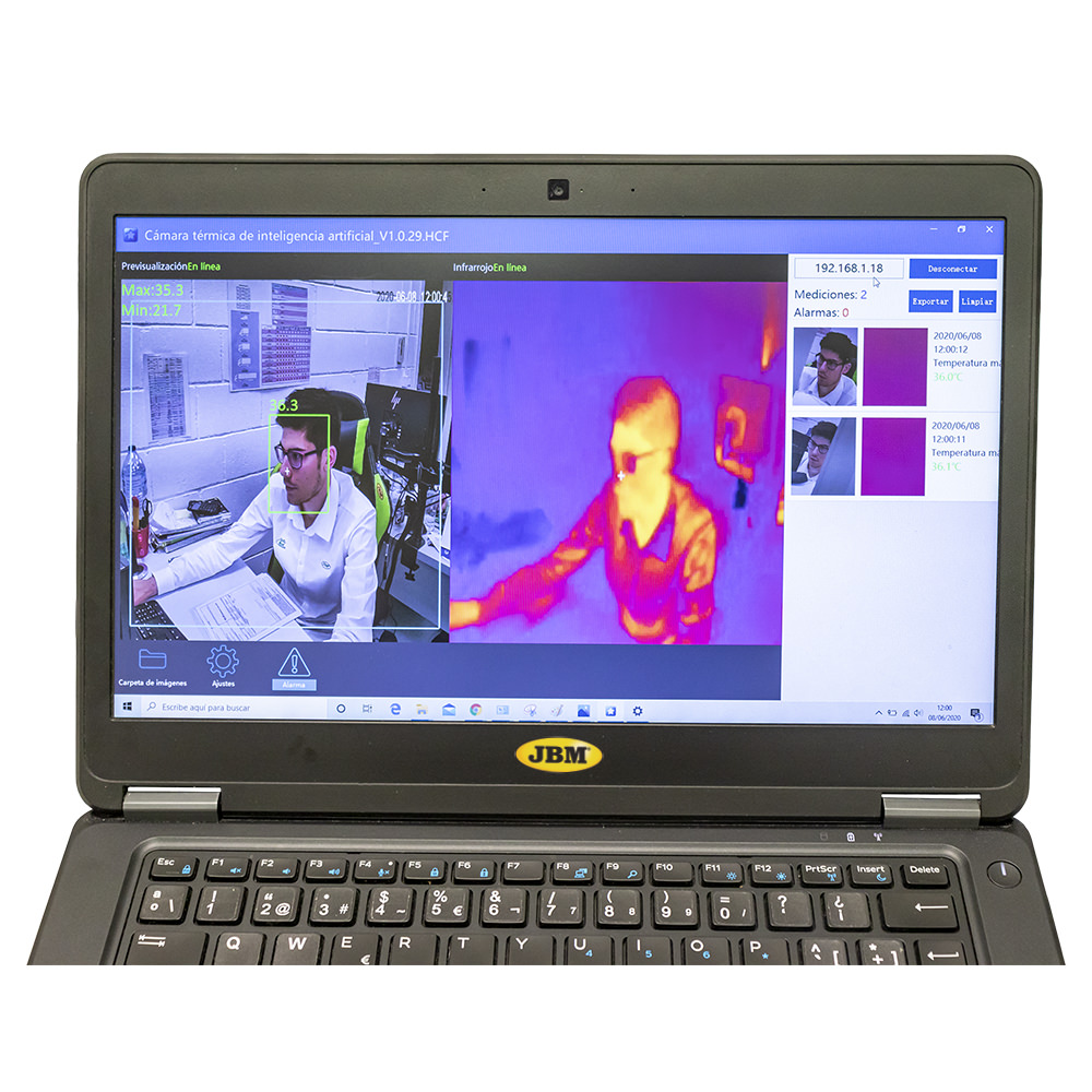 CAMERA CON IL SISTEMA DI MISURA DELLA TEMPERATURA - immagine 6