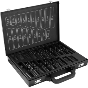SET DI PUNTE AD ELICA HSS 4241, 1-10 MM, NERO