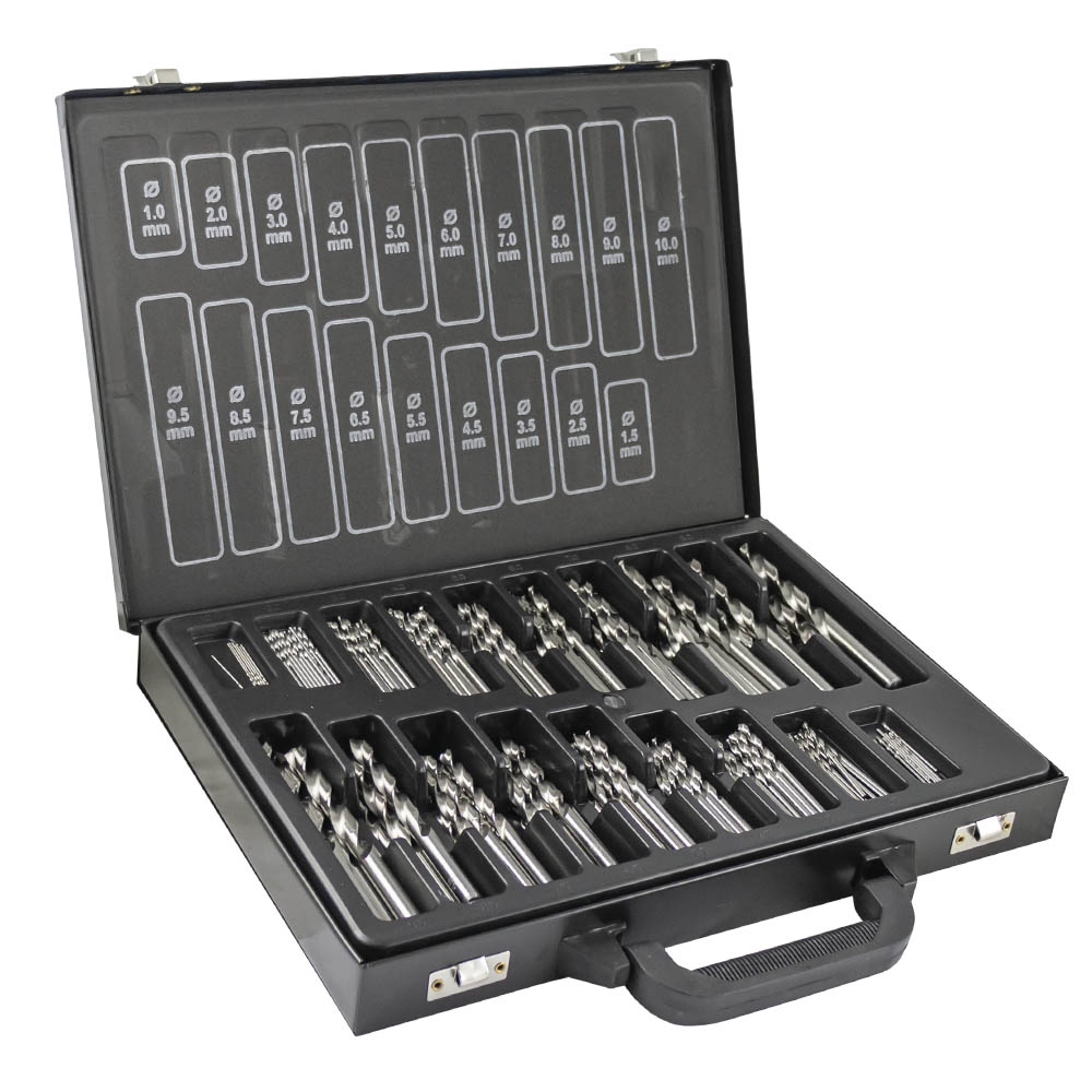 SET DI PUNTE AD ELICA HSS 4341, 1-10 MM