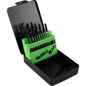 SET DI PUNTE AD ELICA HSS 4241, 1-10 MM, NERO