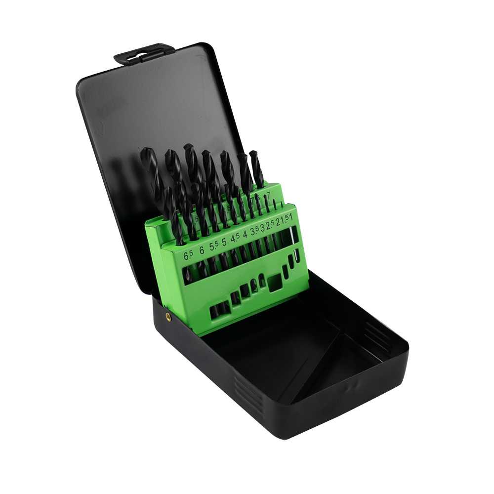 SET DI PUNTE AD ELICA HSS 4241, 1-10 MM, NERO