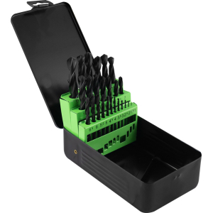 SET DI PUNTE AD ELICA HSS 4241, 1-13 MM, NERO