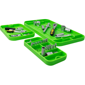 SET DI 3 VASSOI PORTAUTENSILI FLESSIBILI ANTISCIVOLO