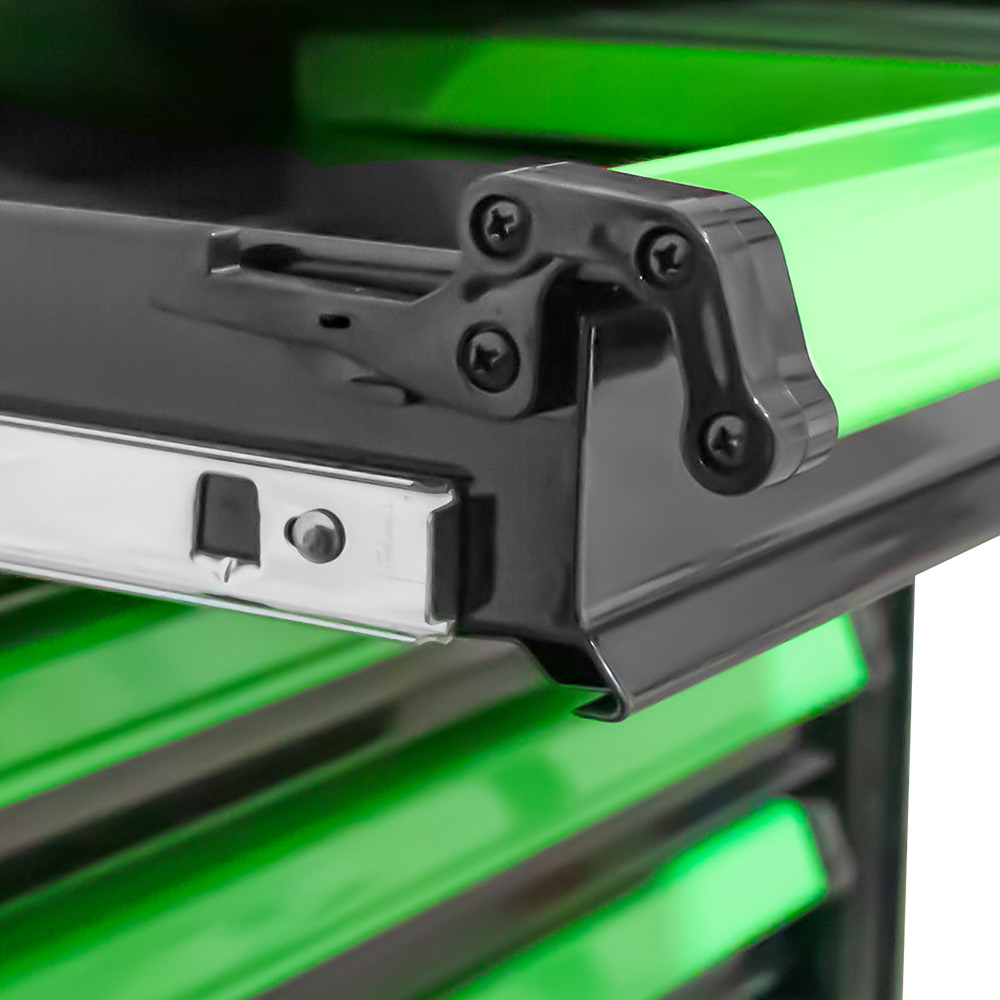 CARRELLO XL CON 7 CASSETTI VERDE - CON UTENSILI - immagine 2
