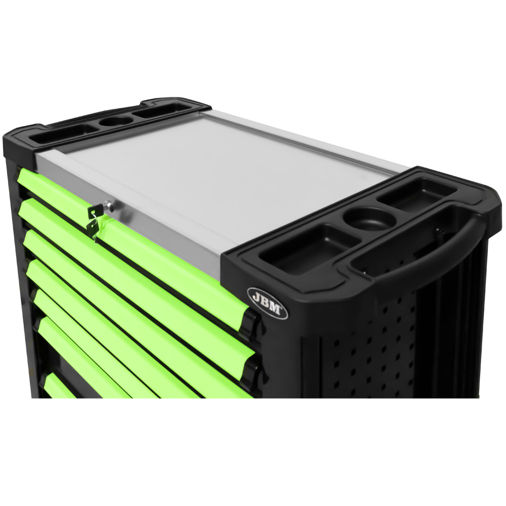 CARRELLO XL CON 7 CASSETTI VERDE - CON UTENSILI - immagine 4
