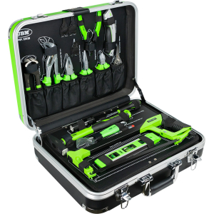 SET DI UTENSILI DA 135 PEZZI IN ALLUMINIO CON BUSSOLE DA 1/4" E 1/2" – FINITURA ZINCATA