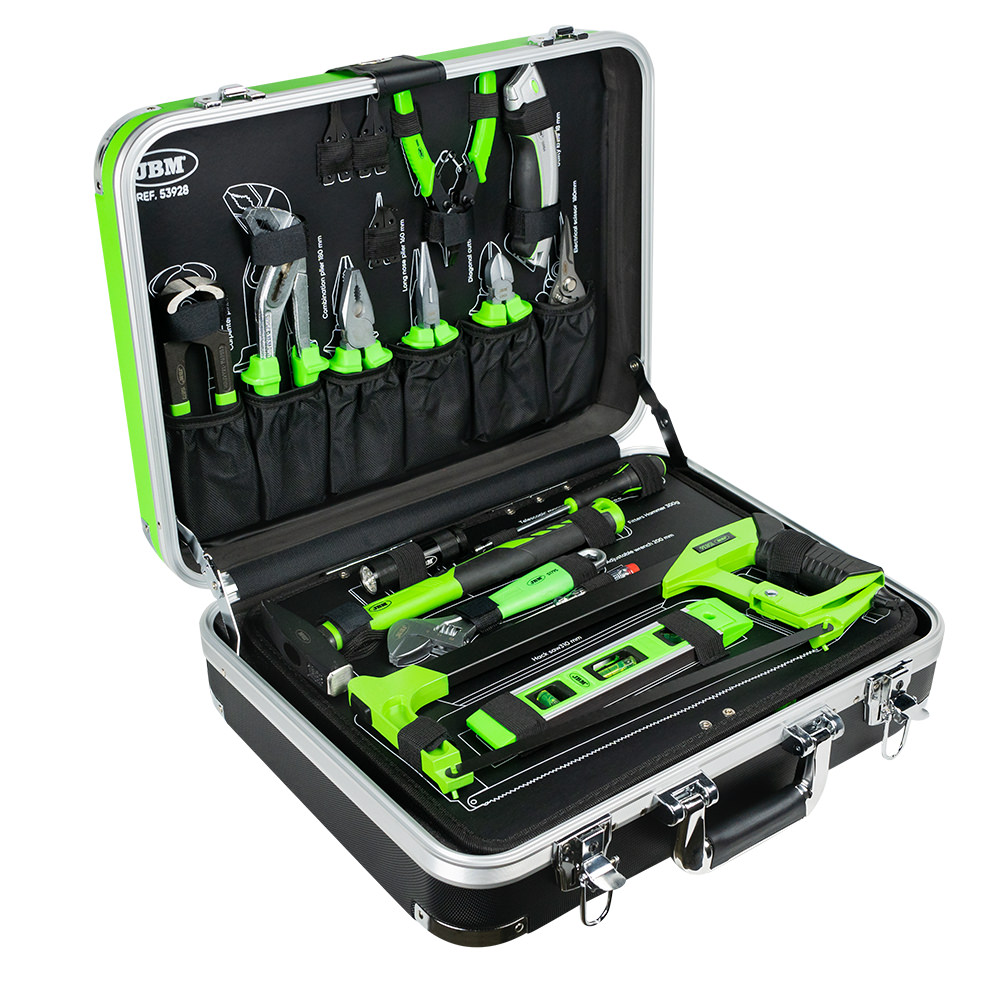 SET DI UTENSILI DA 135 PEZZI IN ALLUMINIO CON BUSSOLE DA 1/4" E 1/2" – FINITURA ZINCATA
