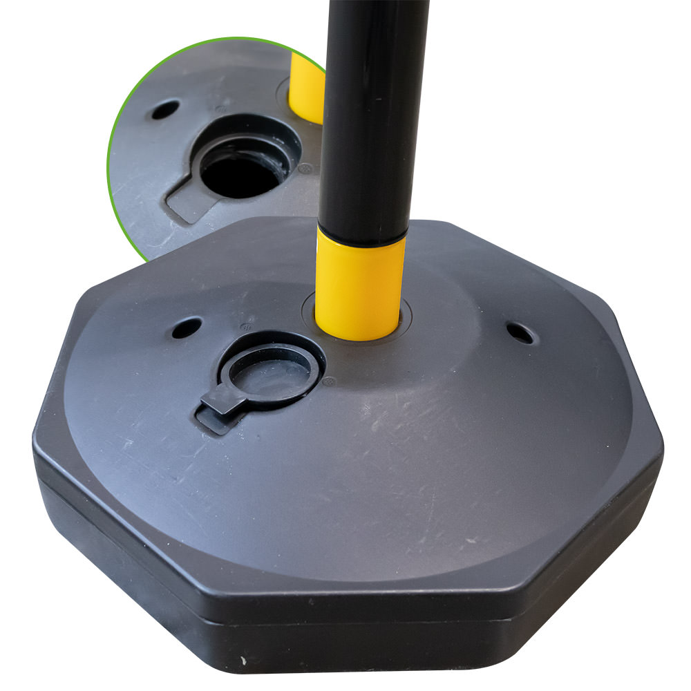 PALO IN PLASTICA PER CATENA - GIALLO / NERO - immagine 4