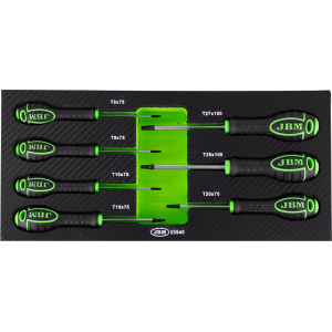 SET DI 7 CACCIAVITI STELLA CON  MODULO EVA CARBON