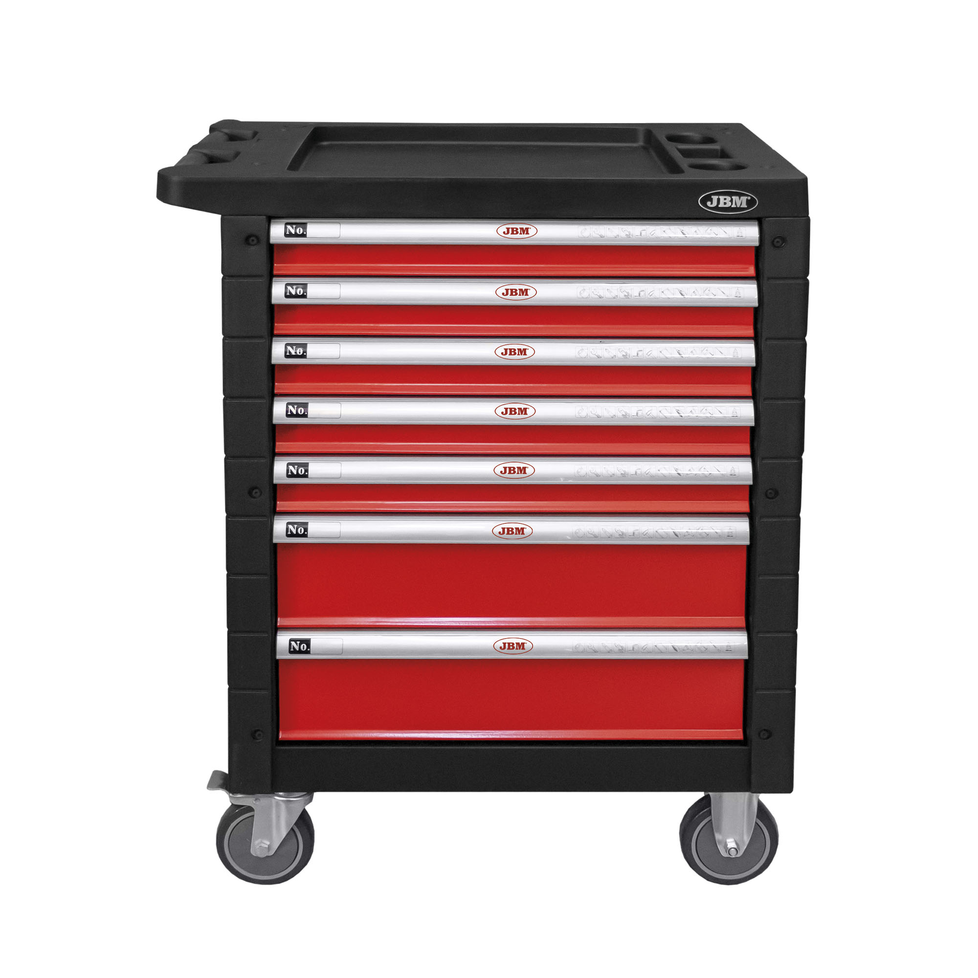CARRELLO CON 7 CASSETTI ROSSO - SPECIALE KIT MESSA IN FASE - immagine 3