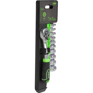 CRICCHETTO 1/4" CON TESTA A 72 DENTI 145MM E BUSSOLE A 12 PUNTI