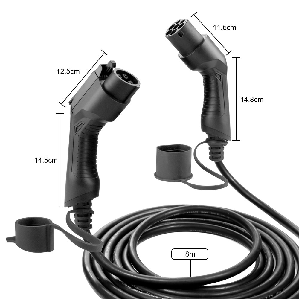 CAVO ELETTRICO DI RICARICA PER AUTO, 7.5KW, 32 A, DAL TIPO 1 AL TIPO 2 (SINGLE-PHASE) - immagine 5