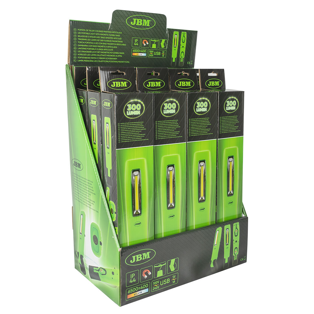LAMPADA LED PORTATILE CON BASE MAGNETICA ARTICOLATA - 300LM - immagine 4