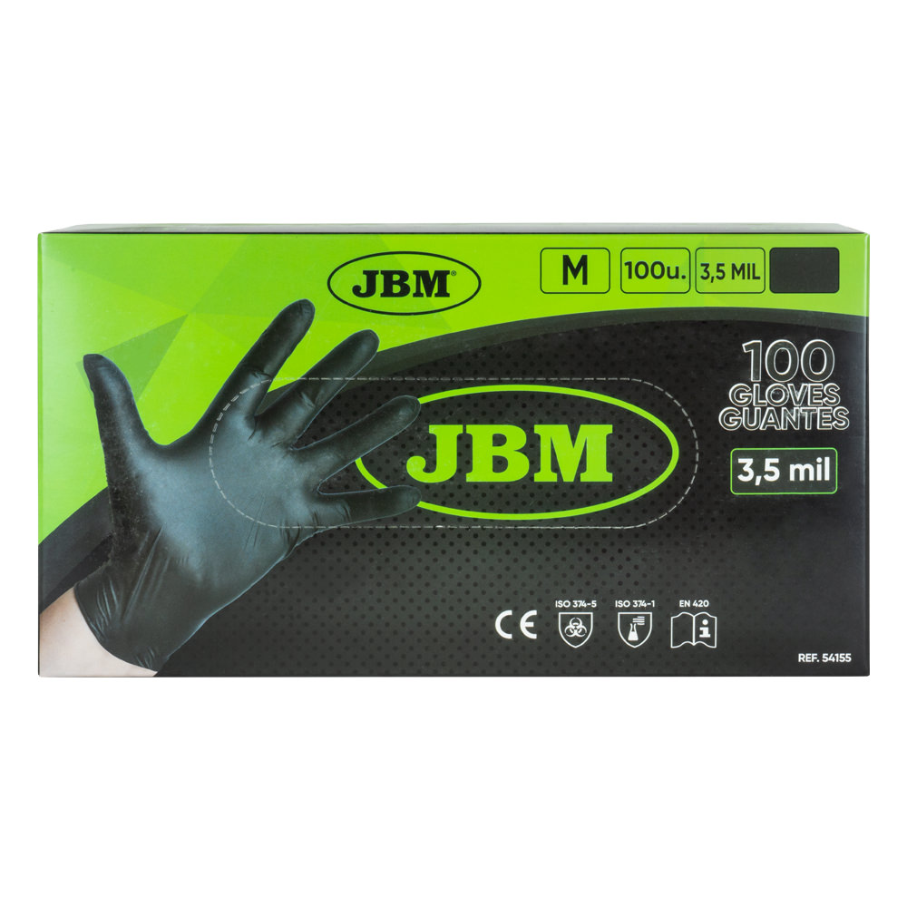 SCATOLA DA 100 PZ GUANTI NITRILE T:M 3.5MIL