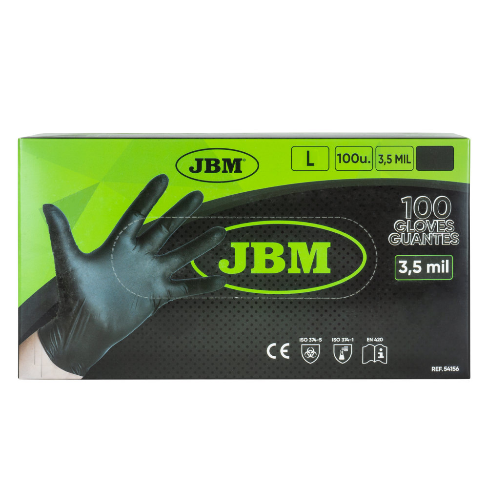 SCATOLA DA 100 PZ GUANTI NITRILE T:L 3.5MIL