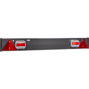 BARRA PER RIMORCHIO DI 1100 MM X 140 MM, 2 LUCI LED E 2 CATARIFRANGENTI TRIANGOLARI