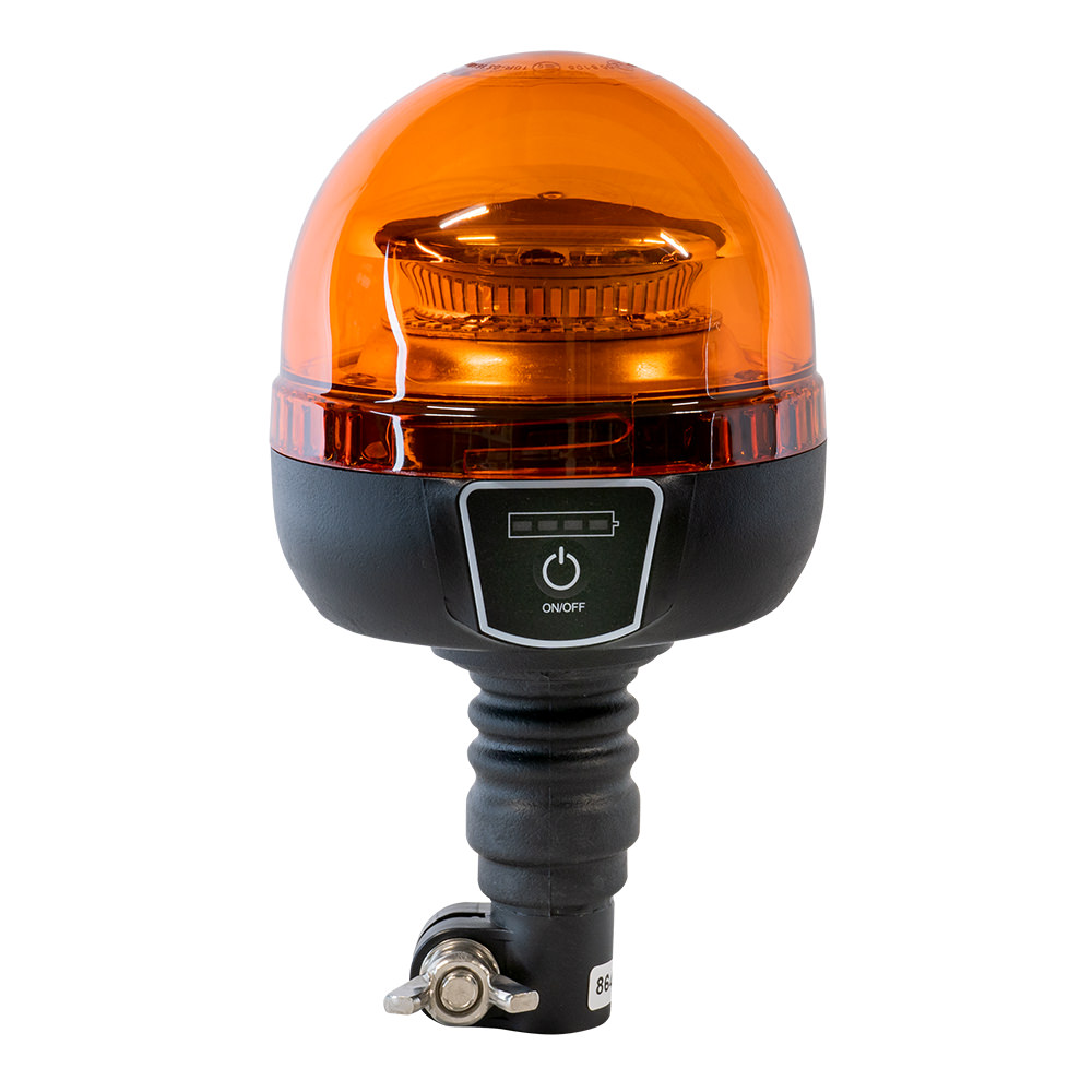 LUCE ROTANTE LED LAMPEGGIANTE CON BASE FLESSIBILE