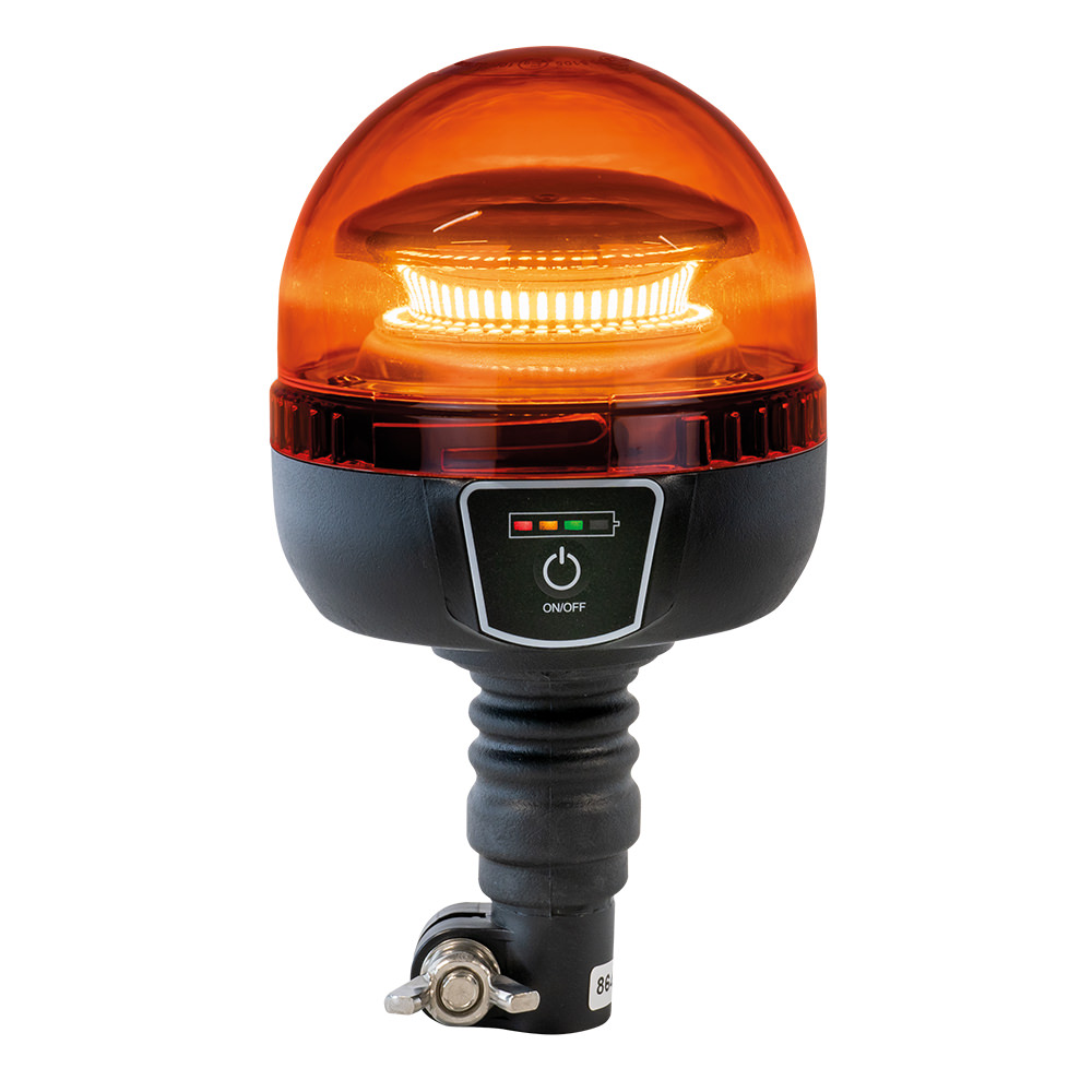 LUCE ROTANTE LED LAMPEGGIANTE CON BASE FLESSIBILE - immagine 2