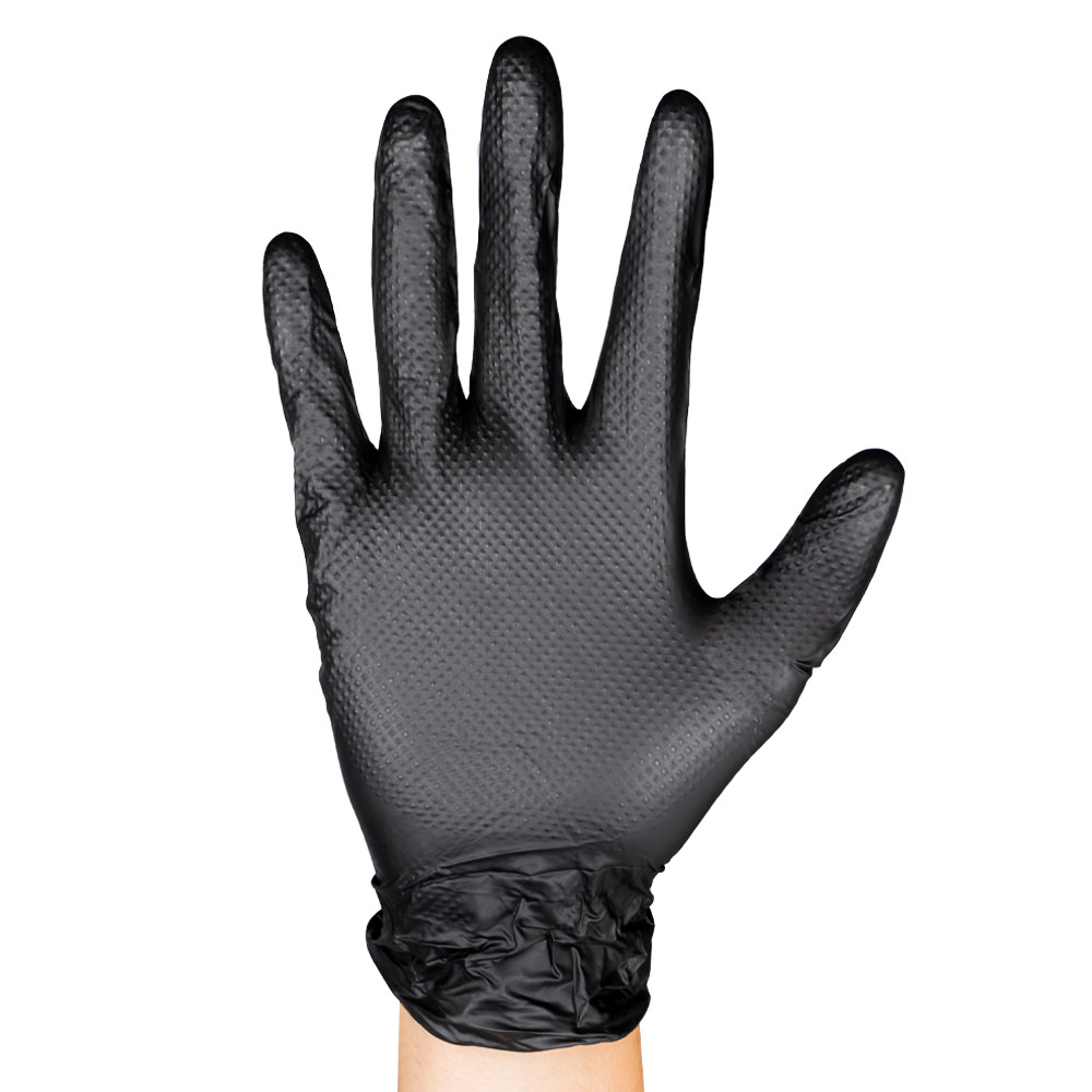 SCATOLA DA 100 PZ GUANTI NITRILE T:M 7,0MIL (100 UNITÀ) DIAMANTATI