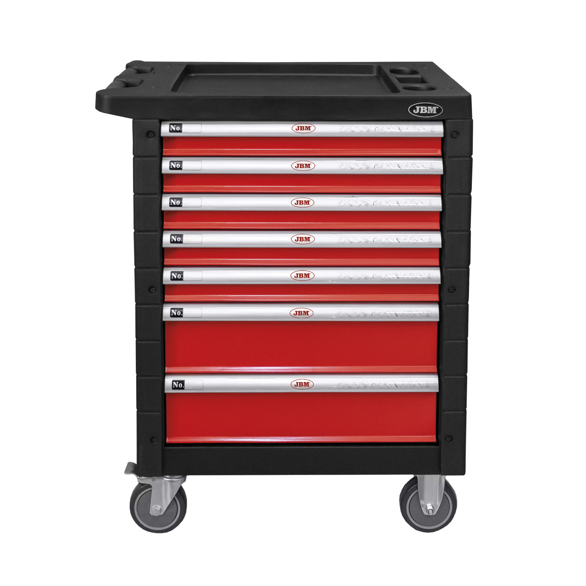 CARRELLO CON 7 CASSETTI ROSSO - SPECIALE PER AUTOCARRI - immagine 3