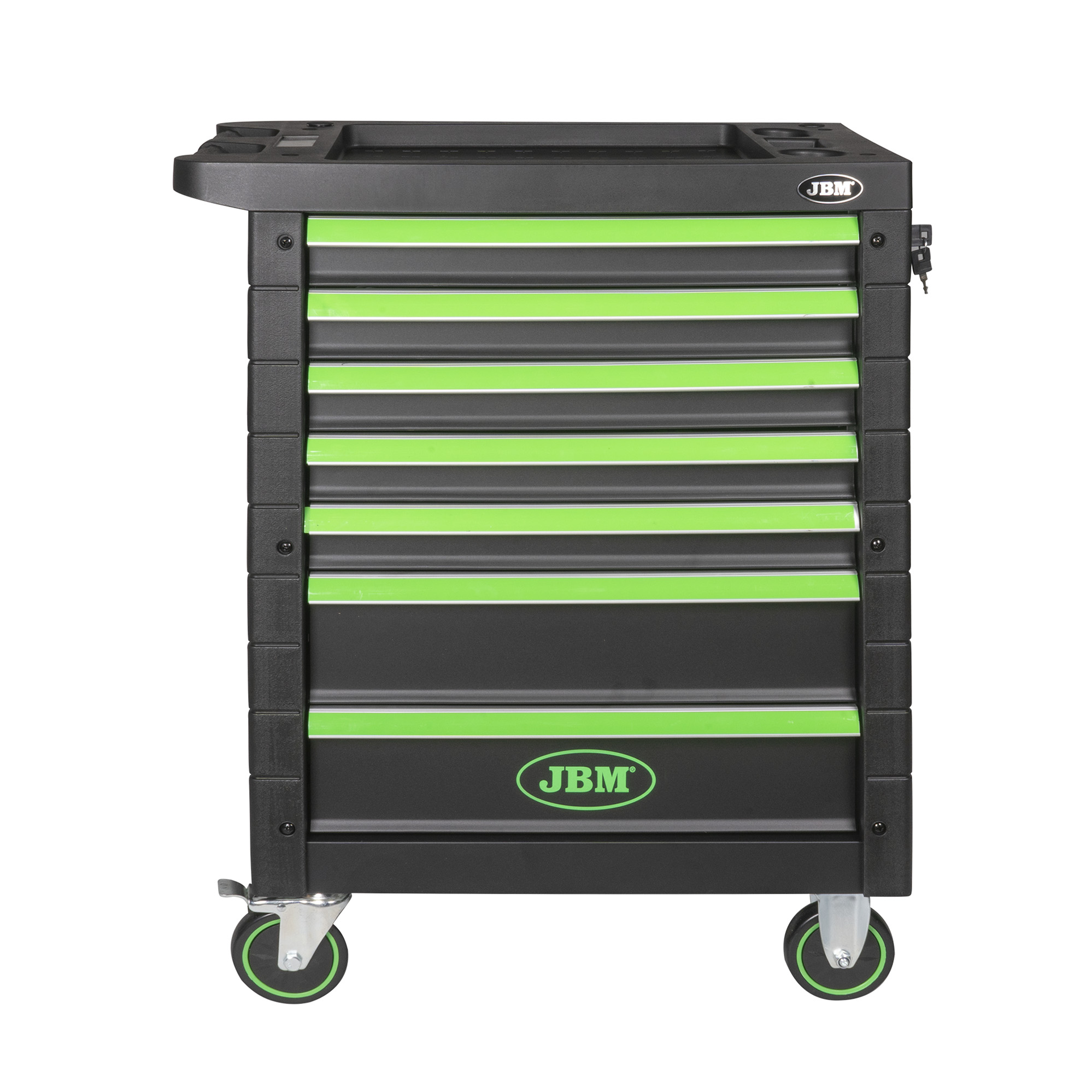 CARRELLO CON 7 CASSETTI VERDE - SPECIALE PER AUTOCARRI - immagine 3