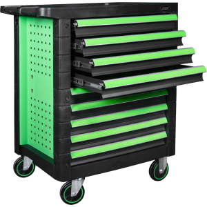 CARRELLO UTENSILI 9 CASSETTI UGUALI VERDE - VUOTO