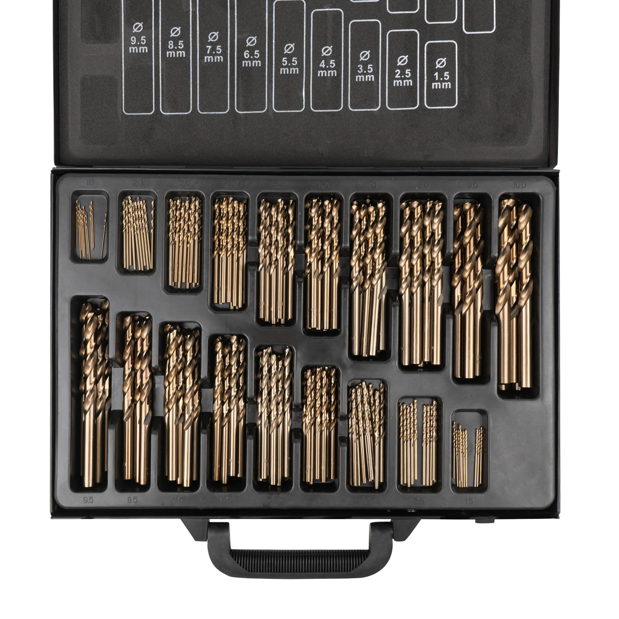 SET DI PUNTE ELICOIDALI 1-10MM HSS-CO5 COBALTO - immagine 3