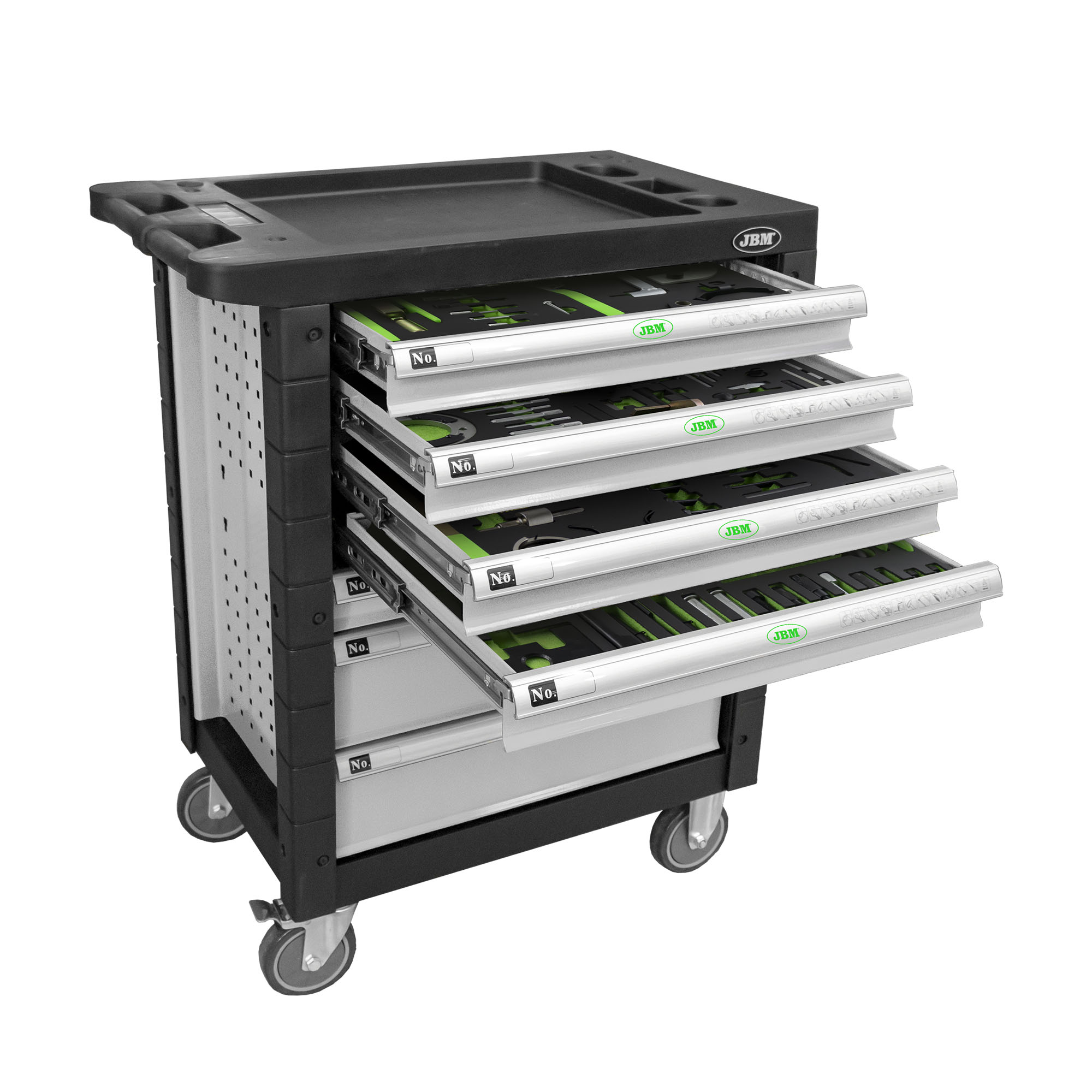 CARRELLO CON 7 CASSETTI GRIGIO - SPECIALE KIT MESSA IN FASE - immagine 3