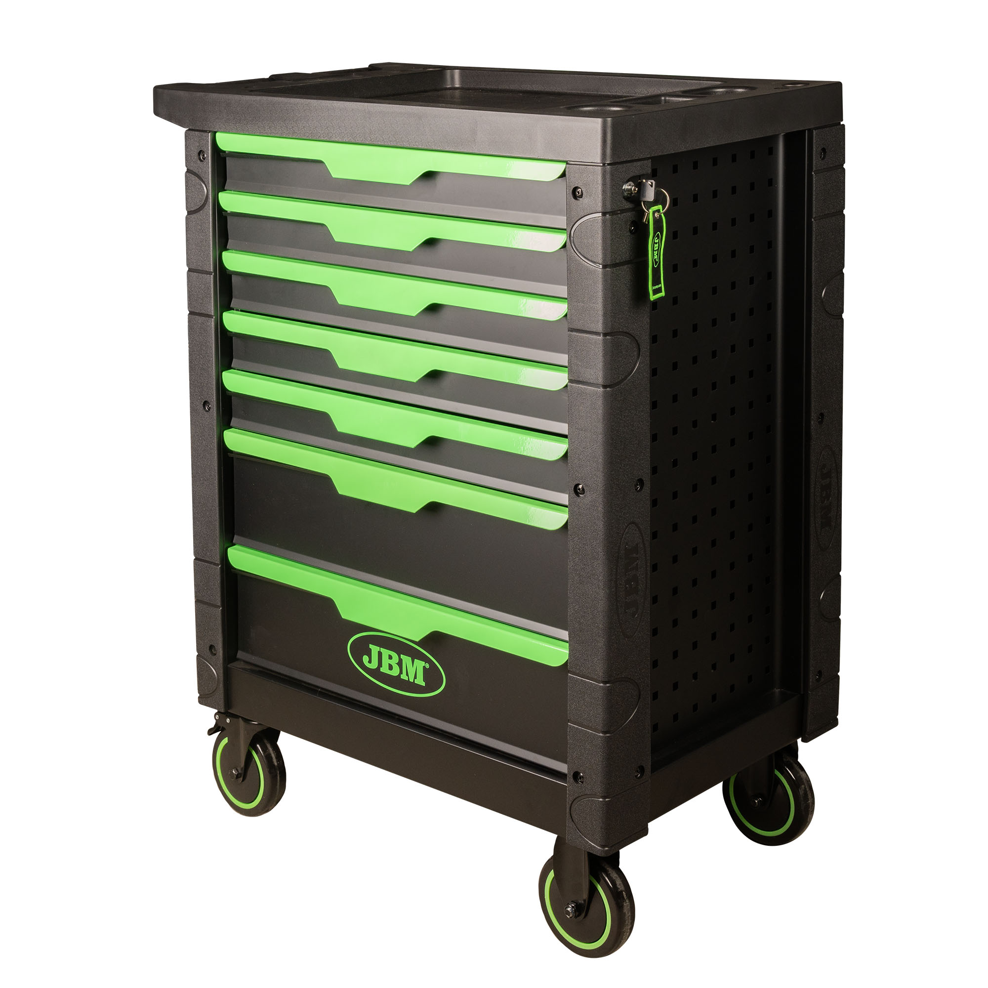CARRELLO CON 7 CASSETTI VERDE - VUOTO