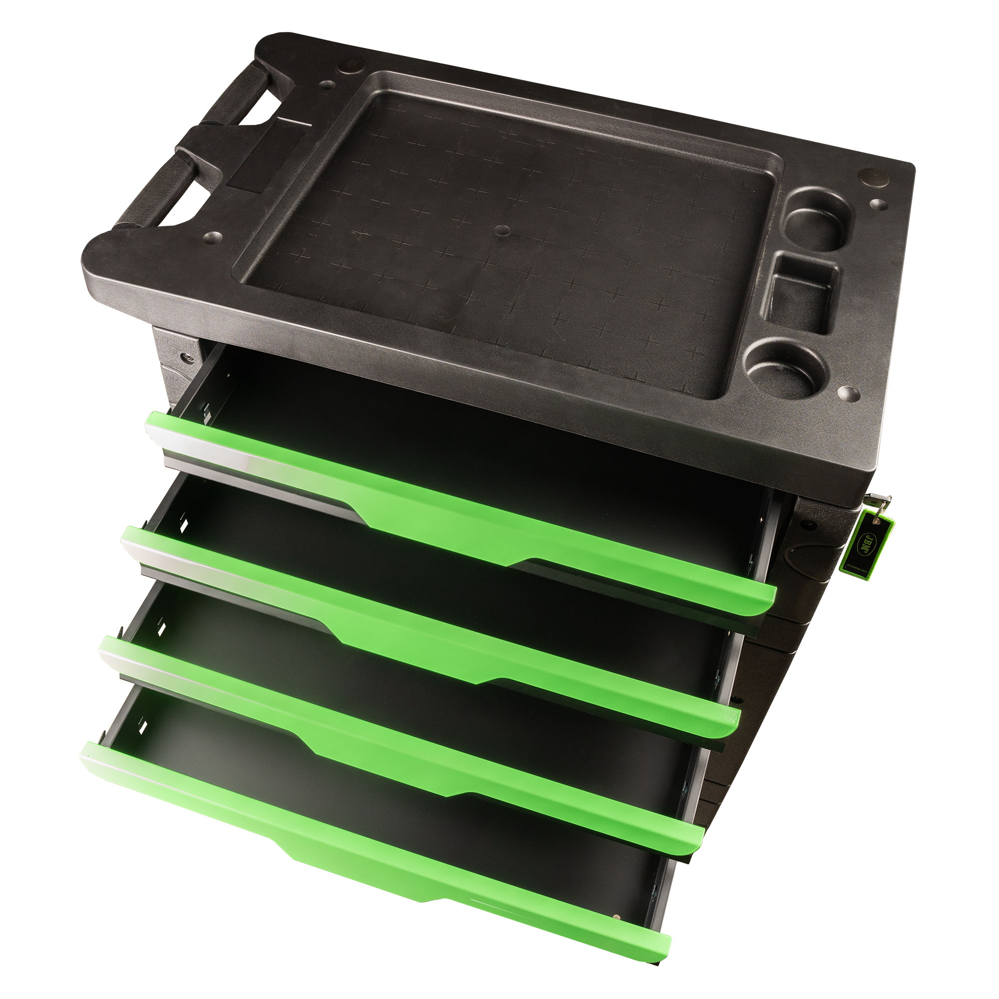 CARRELLO CON 7 CASSETTI VERDE - VUOTO - immagine 2