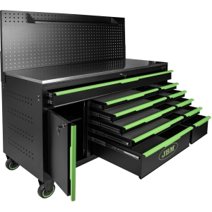 CARRELLO CON 11 CASSETTI E PANNELLO FORATO - VUOTO
