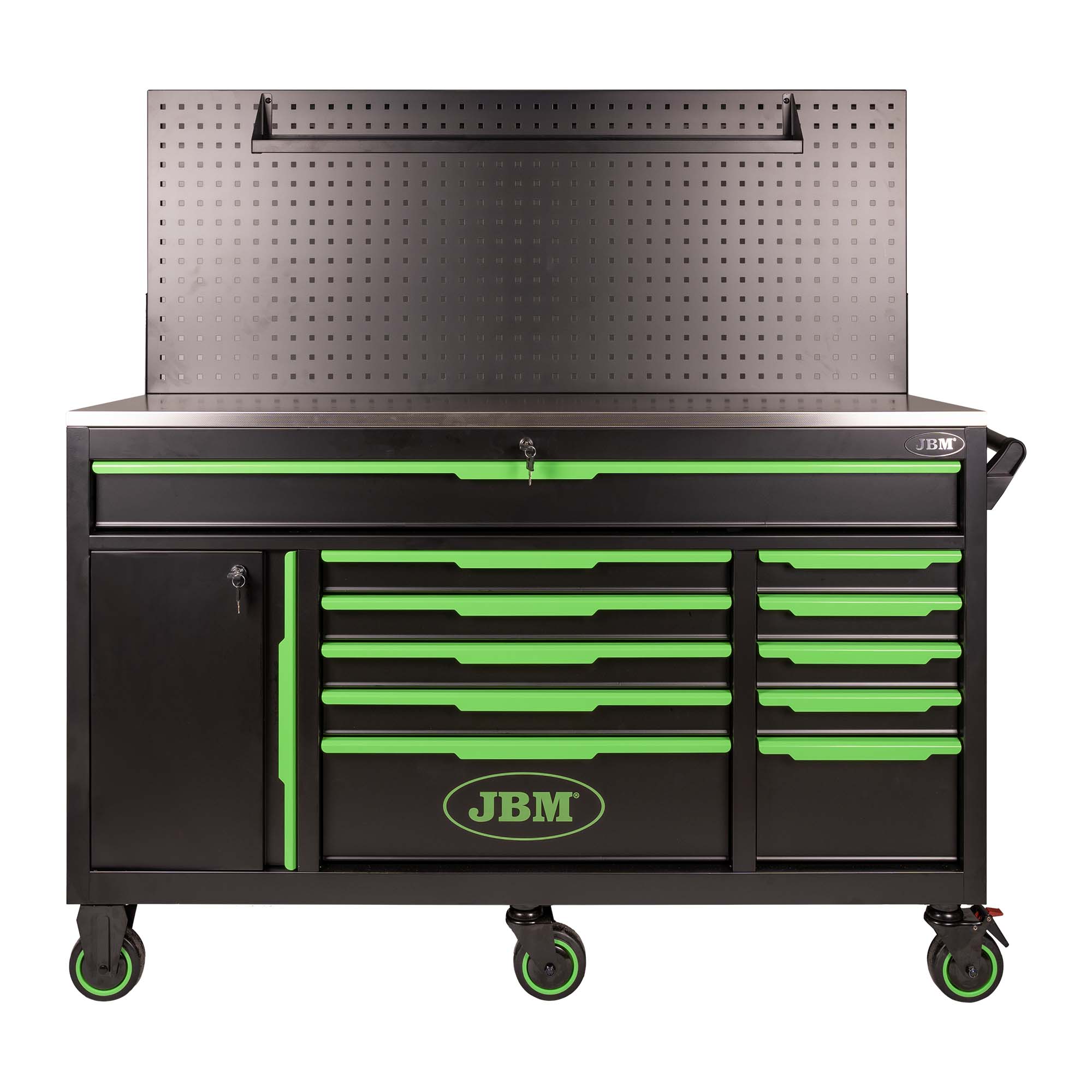 CARRELLO CON 11 CASSETTI E PANNELLO FORATO - VUOTO - immagine 2