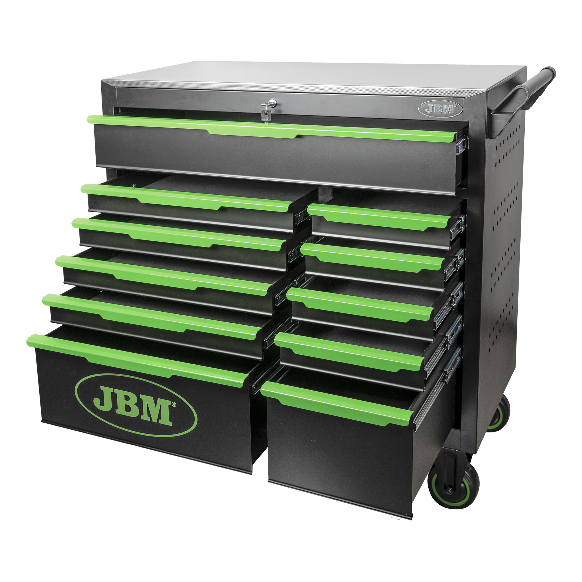 CARRELLO CON 11 CASSETTI VERDE – VUOTO - immagine 3